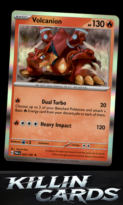 Volcanion 022/182 Pokemon Rare SV04: Paradox Rift Card NM