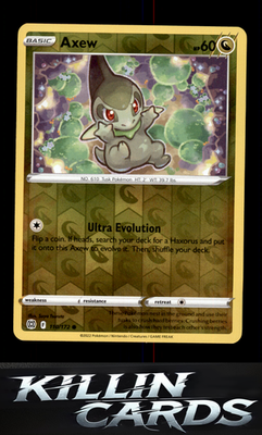 Reverse Holofoil Axew 110/172 Pokemon Common SWSH09: Brilliant Stars Card NM