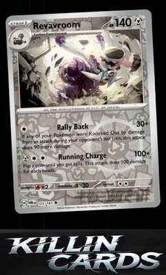 Reverse Holofoil Revavroom 125/167 Pokemon Uncommon SV06: Twilight Masquerade Ca
