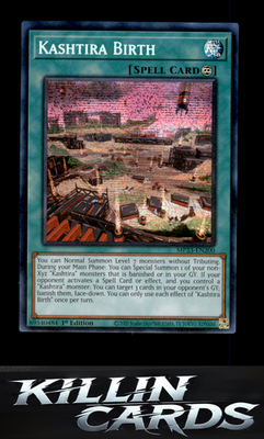 1st Edition Kashtira Birth MP23-EN200 YuGiOh Prismatic Secret Rare 25th Annivers