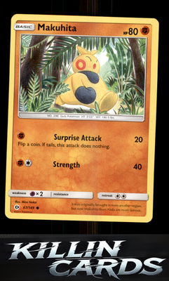 Makuhita 67/149 Pokemon Common SM Base Set Card LP