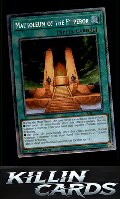 1st Edition Mausoleum of the Emperor (Platinum Secret Rare) RA03-EN167 YuGiOh Pl