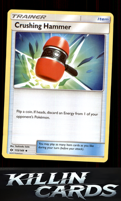 Crushing Hammer 115/149 Pokemon Uncommon SM Base Set Card NM