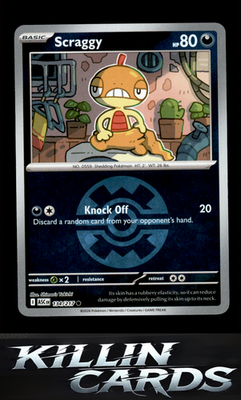 Reverse Holofoil Scraggy (Quick Ball) 134/217 Pokemon Common ME: Ascended Heroes