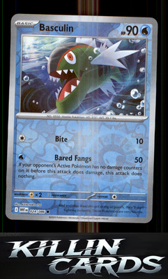 Reverse Holofoil Basculin 024/086 Pokemon Common SV: White Flare Card NM