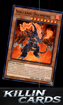 1st Edition Volcanic Doomfire LD10-EN029 YuGiOh Common Legendary Duelists: Soulb