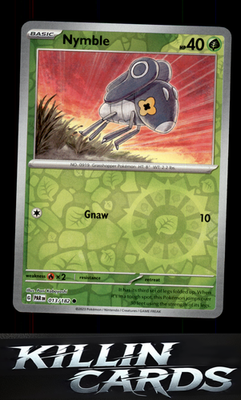 Reverse Holofoil Nymble - 013/182 013/182 Pokemon Common SV04: Paradox Rift Card