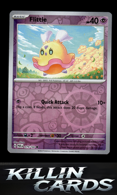 Reverse Holofoil Flittle - 079/182 079/182 Pokemon Common SV04: Paradox Rift Car