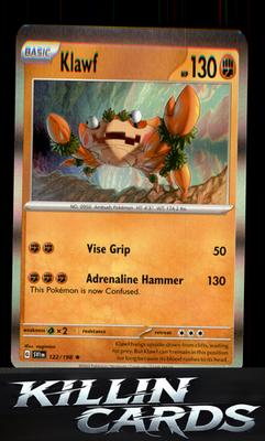 Klawf - 122/198 122/198 Pokemon Rare SV01: Scarlet & Violet Base Set Card NM
