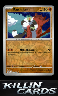 Reverse Holofoil Passimian 118/193 Pokemon Uncommon SV02: Paldea Evolved Card NM