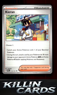 Kieran - 113/131 113/131 Pokemon Uncommon SV: Prismatic Evolutions Card NM