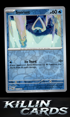 Reverse Holofoil Snorunt - 037/182 037/182 Pokemon Common SV04: Paradox Rift Car