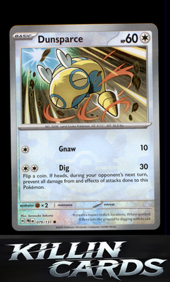 Dunsparce (Poke Ball Pattern) 079/131 Pokemon Common SV: Prismatic Evolutions Ca