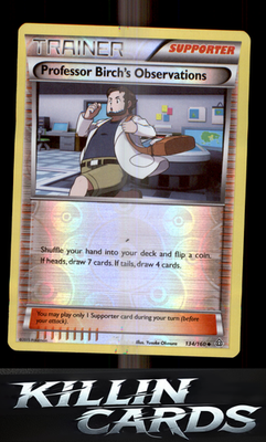 Professor Birch's Observations 134/160 Pokemon Uncommon XY - Primal Clash Card N