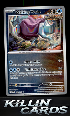 Reverse Holofoil Walking Wake 063/167 Pokemon Rare SV06: Twilight Masquerade Car