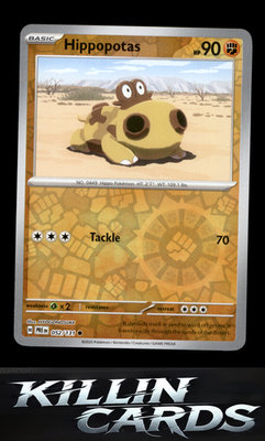 Reverse Holofoil Hippopotas 052/131 Pokemon Common SV: Prismatic Evolutions Card