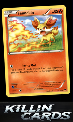 Fennekin (11) 11/124 Pokemon Common XY - Fates Collide Card LP