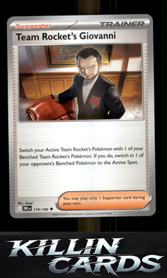 Team Rocket's Giovanni 174/182 Pokemon Uncommon SV10: Destined Rivals Card NM
