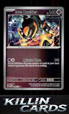 Reverse Holofoil Iron Boulder 046/131 Pokemon Rare SV: Prismatic Evolutions Card