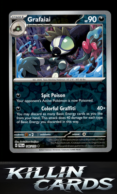 Reverse Holofoil Grafaiai 146/193 Pokemon Uncommon SV02: Paldea Evolved Card NM