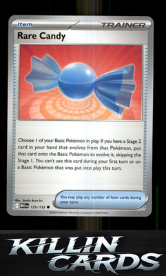Rare Candy - 125/132 125/132 Pokemon Common ME01: Mega Evolution Card NM