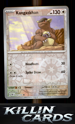 Reverse Holofoil Kangaskhan 165/197 Pokemon Uncommon SV03: Obsidian Flames Card