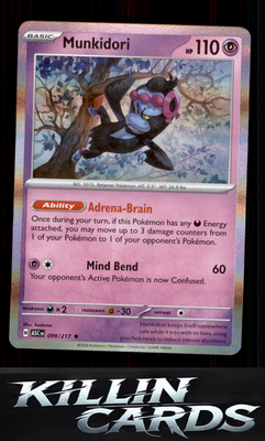 Munkidori 099/217 Pokemon Rare ME: Ascended Heroes Card NM