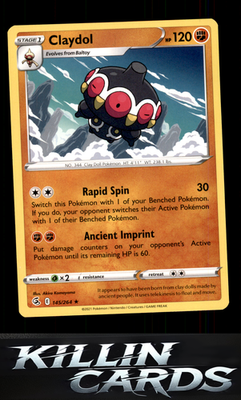 Claydol 145/264 Pokemon Rare SWSH08: Fusion Strike Card NM