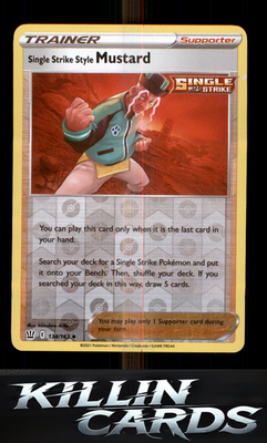Single Strike Style Mustard 134/163 Pokemon Uncommon SWSH05: Battle Styles Card