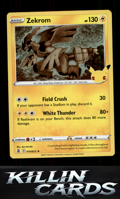 Zekrom 010/025 Pokemon Holo Rare Celebrations Card NM