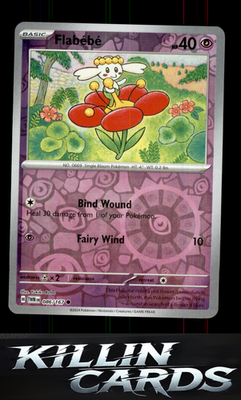 Reverse Holofoil Flabebe 086/167 Pokemon Common SV06: Twilight Masquerade Card N