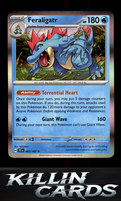 Feraligatr 041/162 Pokemon Rare SV05: Temporal Forces Card NM
