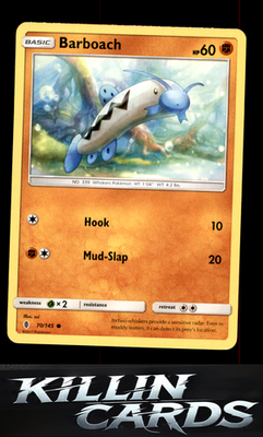 Barboach 70/145 Pokemon Common SM - Guardians Rising Card NM