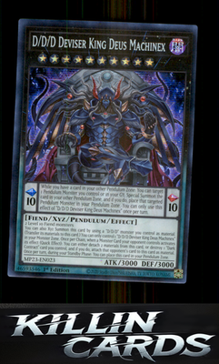 1st Edition D/D/D Deviser King Deus Machinex MP23-EN023 YuGiOh Prismatic Secret