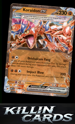 Koraidon ex 121/217 Pokemon Double Rare ME: Ascended Heroes Card NM