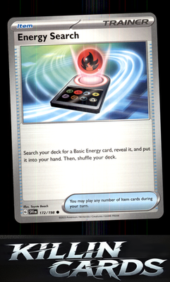 Energy Search 172/198 Pokemon Common SV01: Scarlet & Violet Base Set Card NM