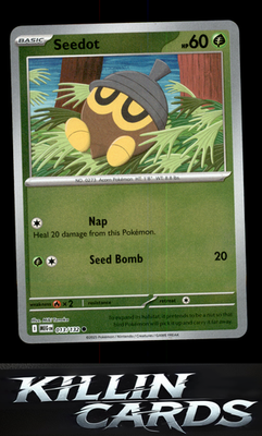 Reverse Holofoil Seedot 013/132 Pokemon Common ME01: Mega Evolution Card NM