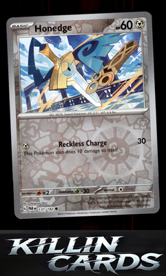 Reverse Holofoil Honedge - 131/182 131/182 Pokemon Common SV04: Paradox Rift Car