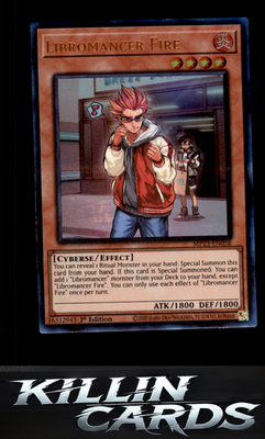 1st Edition Libromancer Fire MP23-EN058 YuGiOh Ultra Rare 25th Anniversary Tin:
