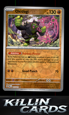 Reverse Holofoil Okidogi 057/131 Pokemon Rare SV: Prismatic Evolutions Card NM