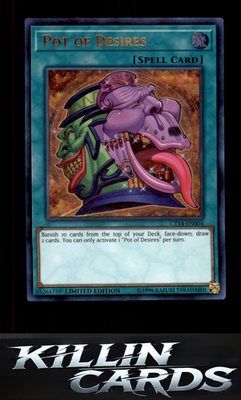 Pot of Desires CT14-EN004 YuGiOh Ultra Rare 2017 Mega-Tins Card NM