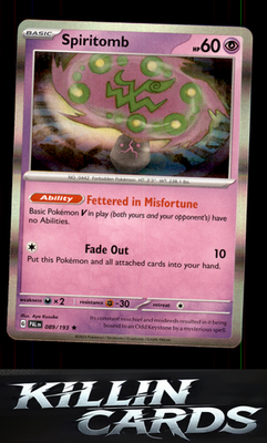 Spiritomb 089/193 Pokemon Rare SV02: Paldea Evolved Card NM