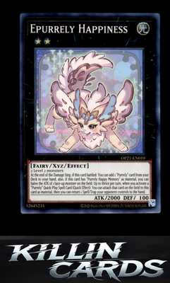 Epurrely Happiness OP21-EN010 YuGiOh Super Rare OTS Tournament Pack 21 Card NM