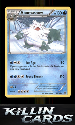 Abomasnow 40/162 Pokemon Rare XY - BREAKthrough Card NM