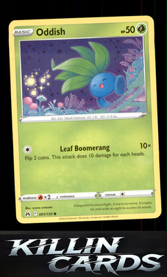 Oddish 001/159 Pokemon Common Crown Zenith Card NM