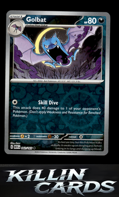 Reverse Holofoil Golbat 042/165 Pokemon Uncommon SV: Scarlet & Violet 151 Card N