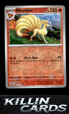Reverse Holofoil Ninetales 027/167 Pokemon Common SV06: Twilight Masquerade Card