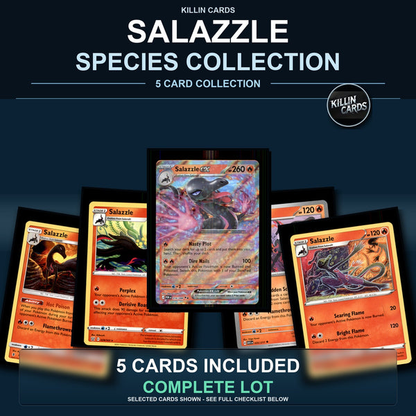 Pokemon TCG Salazzle Species Collection 5 Different Cards
