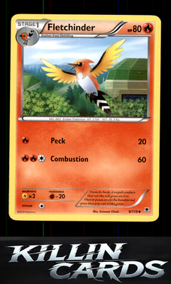 Fletchinder 9/119 Pokemon Uncommon XY - Phantom Forces Card NM