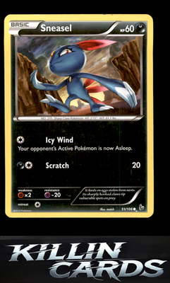 Sneasel (51) 51/106 Pokemon Common XY - Flashfire Card LP